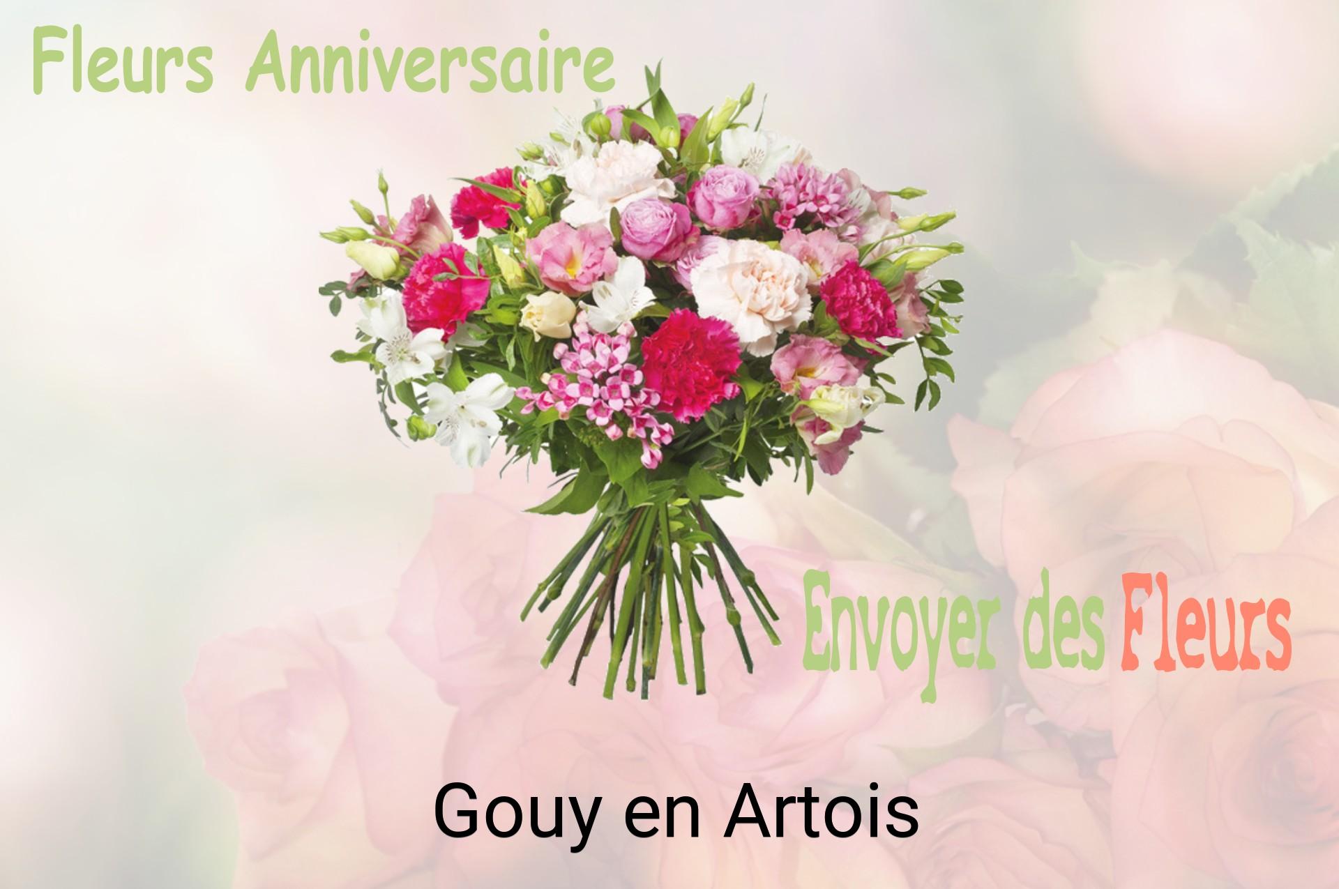 Bouquet de fleurs d’anniversaire livré à Gouy-en-Artois