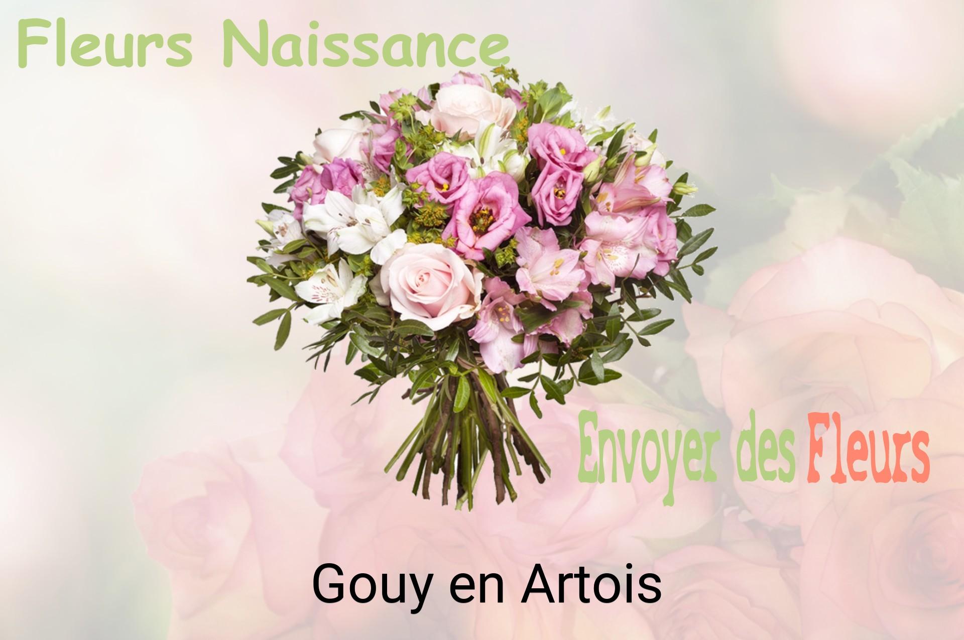 Bouquet de fleurs de naissance livré à Gouy-en-Artois
